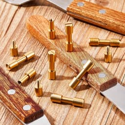 10pcs/lot Brass Corby Bolts Fastener DIY Knife Handle Screws Bolts Tactics Lock Rivet Knife Shaft Fastener