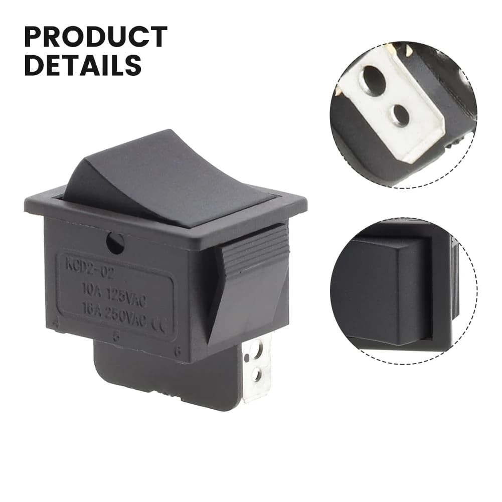 Rocker Foot Switch for 6V and 12V Ride-On Electric Cars Accelerator Pedal Reset Control with 2-Pin Socket Compatibility