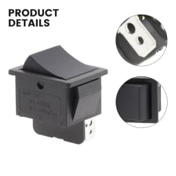 Rocker Foot Switch for 6V and 12V Ride-On Electric Cars Accelerator Pedal Reset Control with 2-Pin Socket Compatibility