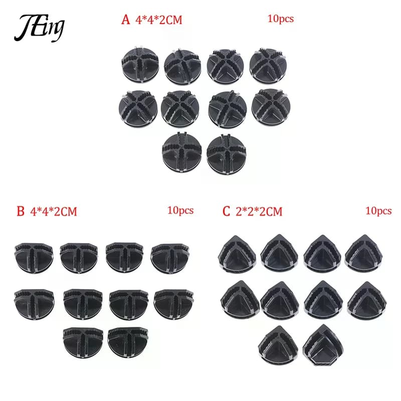 10Pcs Wire Cube ABS Connectors Storage Shelves Modular Organizer Box Buckle Clip