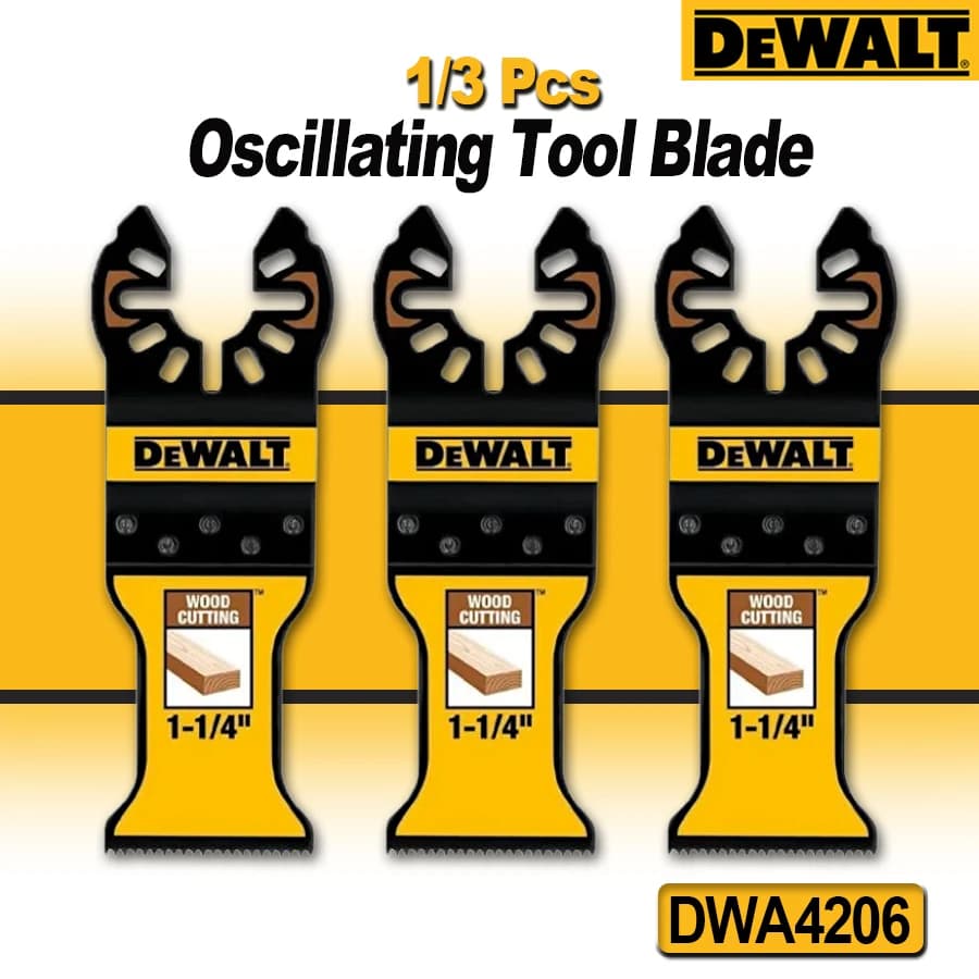 DEWALT 1/3Pc Oscillating Tool Blade Fast Cutting Wood Oscillating Wood W/ Nails Blade Power Tool Accessories DWA4206