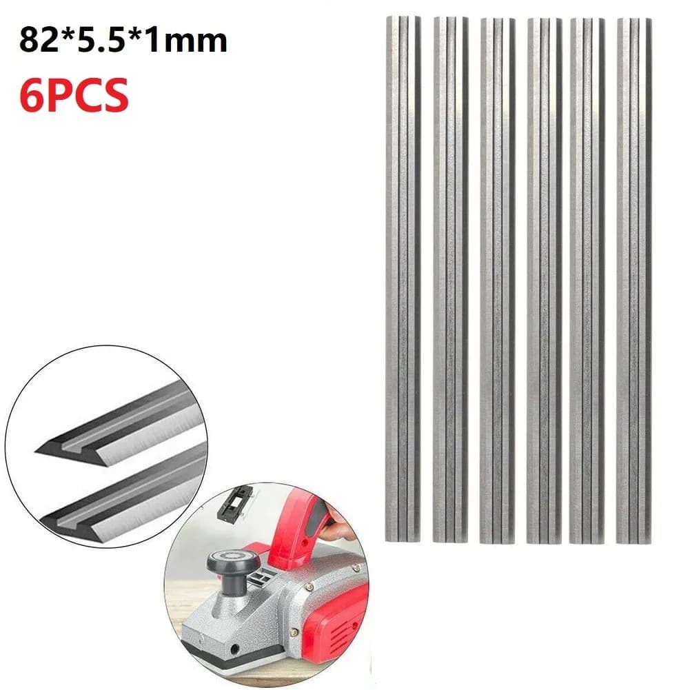 3box 82mm Carbon Steel Planer Blades 82x5.5x1.1mm Reversible Electric Planer Blades For MKA For Woodworking Machinery Parts