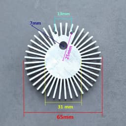 COB Radiator Diameter 25/37.5/40/48/50/53/60/65/67MM High Power Led Heatsink Sunflower Solid Radiator Round Alloy Aluminum