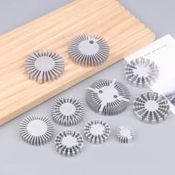COB Radiator Diameter 25/37.5/40/48/50/53/60/65/67MM High Power Led Heatsink Sunflower Solid Radiator Round Alloy Aluminum