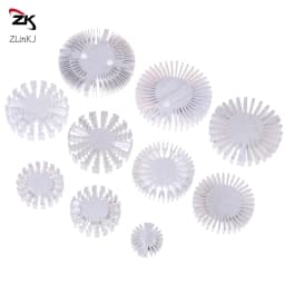 COB Radiator Diameter 25/37.5/40/48/50/53/60/65/67MM High Power Led Heatsink Sunflower Solid Radiator Round Alloy Aluminum