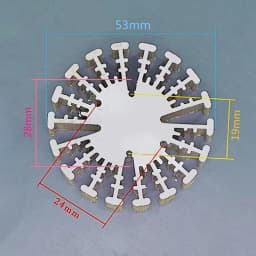 COB Radiator Diameter 25/37.5/40/48/50/53/60/65/67MM High Power Led Heatsink Sunflower Solid Radiator Round Alloy Aluminum