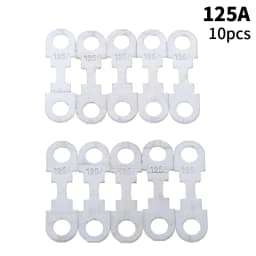 10Pcs 30A-150A 32VDC Automotive Car Flat Zinc Sheet Small Fuse Sheet For Car Fuse Round Hole Insert Fuse Auto Parts