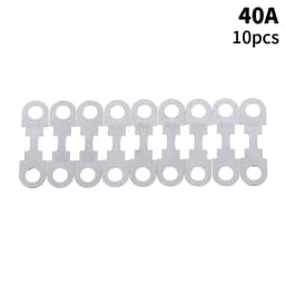 10Pcs 30A-150A 32VDC Automotive Car Flat Zinc Sheet Small Fuse Sheet For Car Fuse Round Hole Insert Fuse Auto Parts
