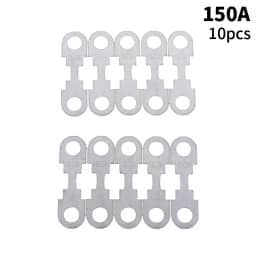 10Pcs 30A-150A 32VDC Automotive Car Flat Zinc Sheet Small Fuse Sheet For Car Fuse Round Hole Insert Fuse Auto Parts