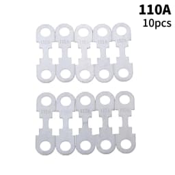 10Pcs 30A-150A 32VDC Automotive Car Flat Zinc Sheet Small Fuse Sheet For Car Fuse Round Hole Insert Fuse Auto Parts