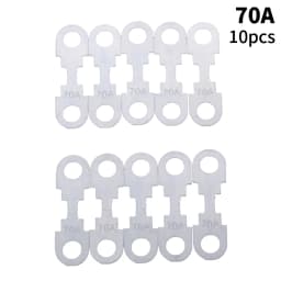 10Pcs 30A-150A 32VDC Automotive Car Flat Zinc Sheet Small Fuse Sheet For Car Fuse Round Hole Insert Fuse Auto Parts