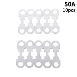 10Pcs 30A-150A 32VDC Automotive Car Flat Zinc Sheet Small Fuse Sheet For Car Fuse Round Hole Insert Fuse Auto Parts