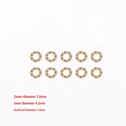 10Pcs Mini Plane Axial Bearing Ceramic Steel Ball Thrust Copper Support Folding Knife Opening And Closing Accessories