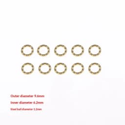 10Pcs Mini Plane Axial Bearing Ceramic Steel Ball Thrust Copper Support Folding Knife Opening And Closing Accessories