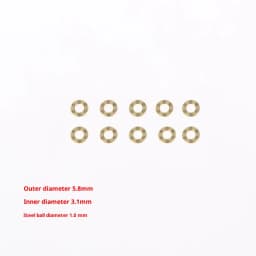 10Pcs Mini Plane Axial Bearing Ceramic Steel Ball Thrust Copper Support Folding Knife Opening And Closing Accessories