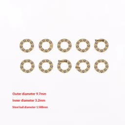 10Pcs Mini Plane Axial Bearing Ceramic Steel Ball Thrust Copper Support Folding Knife Opening And Closing Accessories