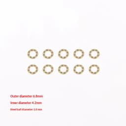 10Pcs Mini Plane Axial Bearing Ceramic Steel Ball Thrust Copper Support Folding Knife Opening And Closing Accessories