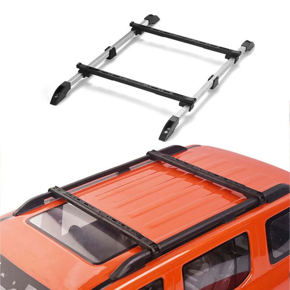 Adjustable Aluminum Alloy Roof Luggage Rack for 1/10 RC Crawler Car Truck Replacement Repair Tools Parts Accessories Dropship