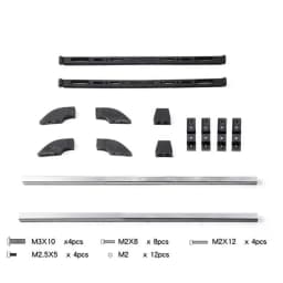 Adjustable Aluminum Alloy Roof Luggage Rack for 1/10 RC Crawler Car Truck Replacement Repair Tools Parts Accessories Dropship