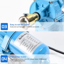 TUNGFULL Greenhouse Electric Film Winding Motor Self-Locking Waterproof Sun Resistant Roll Up Motor For Ventilation Shading Film