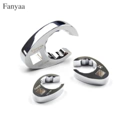 Fanyaa Flare Nut Clamp Tool Plum Open End Tubing Wrench Head 1/2 Inch 20-32mm Individual Hand Tool Fully Polished Chrome Plated
