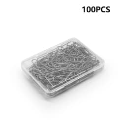 50/100/150/200pcs High Temperature Nichrome Wire Jump Rings 21 Gauge U-Shaped Ceramic Hanging Hook For Pendant Jewelry DIY