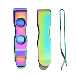 TONIFE Multipurpose Clip Mountable Attachable Pocket Clip for Belt Holster for Smartphones Hip Clip Stainless Steel Adhesive