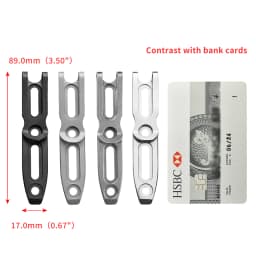 TONIFE 420J2 Stainless Steel Large Pocket Clip for Kydex Sheath with Multi-Hole Spacing & Screws Outdoor Tool Accessories AK4210