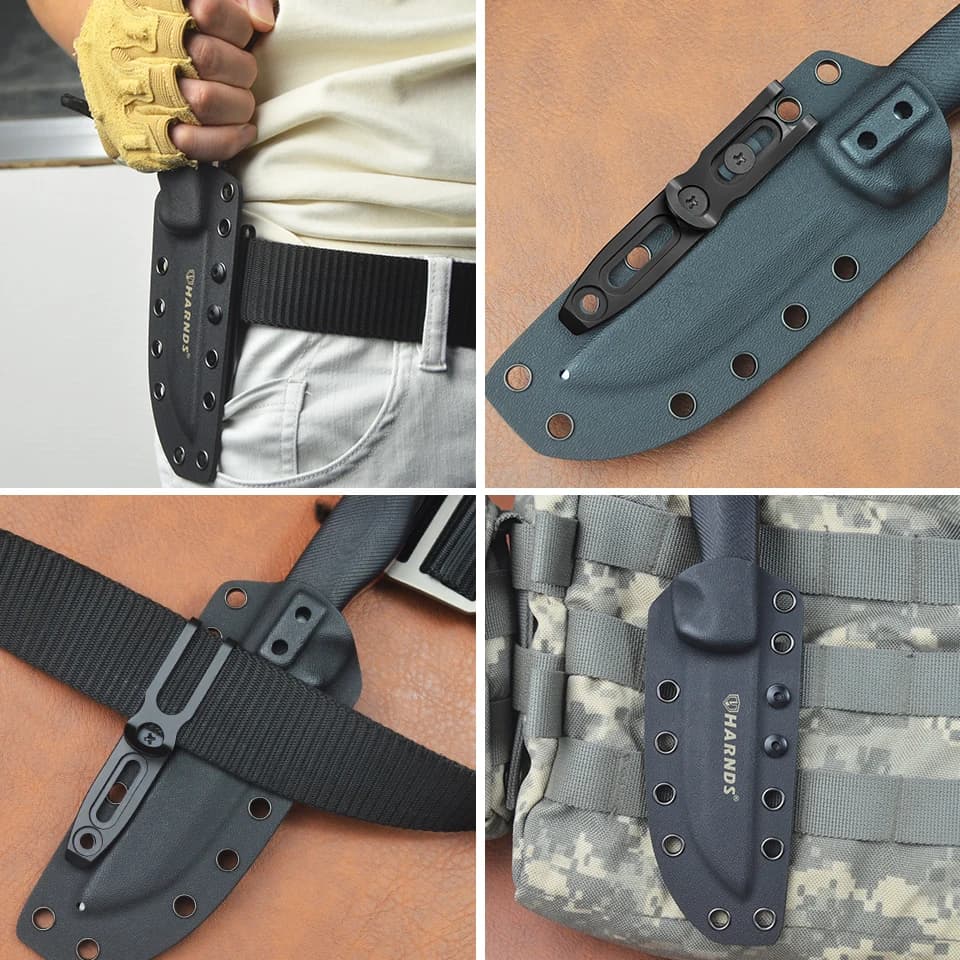TONIFE 420J2 Stainless Steel Large Pocket Clip for Kydex Sheath with Multi-Hole Spacing & Screws Outdoor Tool Accessories AK4210