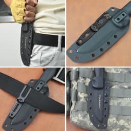 TONIFE 420J2 Stainless Steel Large Pocket Clip for Kydex Sheath with Multi-Hole Spacing & Screws Outdoor Tool Accessories AK4210