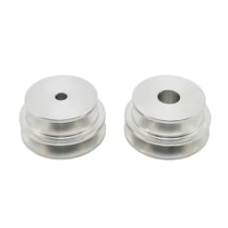 Aluminum Alloy 40/50MM Double Groove Pulley 8-20MM Fixed Bore V-Shape Pulley Wheel