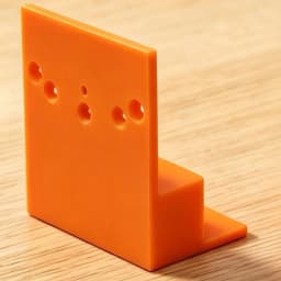 Stepped Positioning Plate For Wardrobe Side Installation Precision Tool Orange Plastic Hinge Mounting Cabinet Assembly Jig