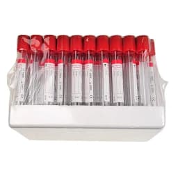 100pcs/lot 10ml PET/Glass Disposable Glass Vacuum No Anticoagulant Vacuum Blood Collection Tube Vacutainer