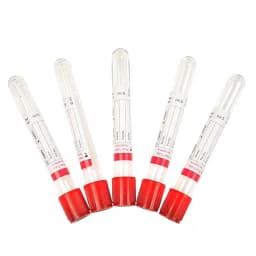 100pcs/lot 10ml PET/Glass Disposable Glass Vacuum No Anticoagulant Vacuum Blood Collection Tube Vacutainer