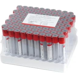 100pcs/lot 10ml PET/Glass Disposable Glass Vacuum No Anticoagulant Vacuum Blood Collection Tube Vacutainer