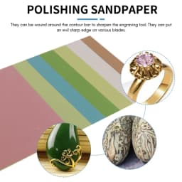 Polishing Sandpaper 7Pcs/Set Lapping Film Sheets Assortment Precision for Sandpaper 1500/2000/4000/6000/8000/10000/12000