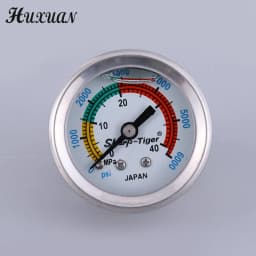 Oil Filled/Oil-free Pressure Gauge 40Mpa/6000PSI High Pressure Pump Air Compressor Pressure Gauge M10*1 Thread M10 Gasket