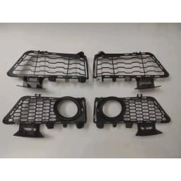 For BMW 3 Series F30 F31 F35 2013-2019 MT Style Front Bumper Lower Grille Modified with Fog Lamp Delete Mesh Cover Compatible