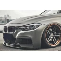 For BMW 3 Series F30 F31 F35 2013-2019 MT Style Front Bumper Lower Grille Modified with Fog Lamp Delete Mesh Cover Compatible