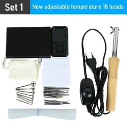 220V/110V Fabric Flowers Ironing Tool Set 18/13/11/8 Heads Soldering Iron DIY Artificial Flower Making Tool Ironing Machine