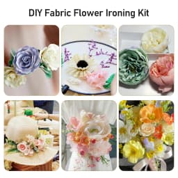 220V/110V Fabric Flowers Ironing Tool Set 18/13/11/8 Heads Soldering Iron DIY Artificial Flower Making Tool Ironing Machine