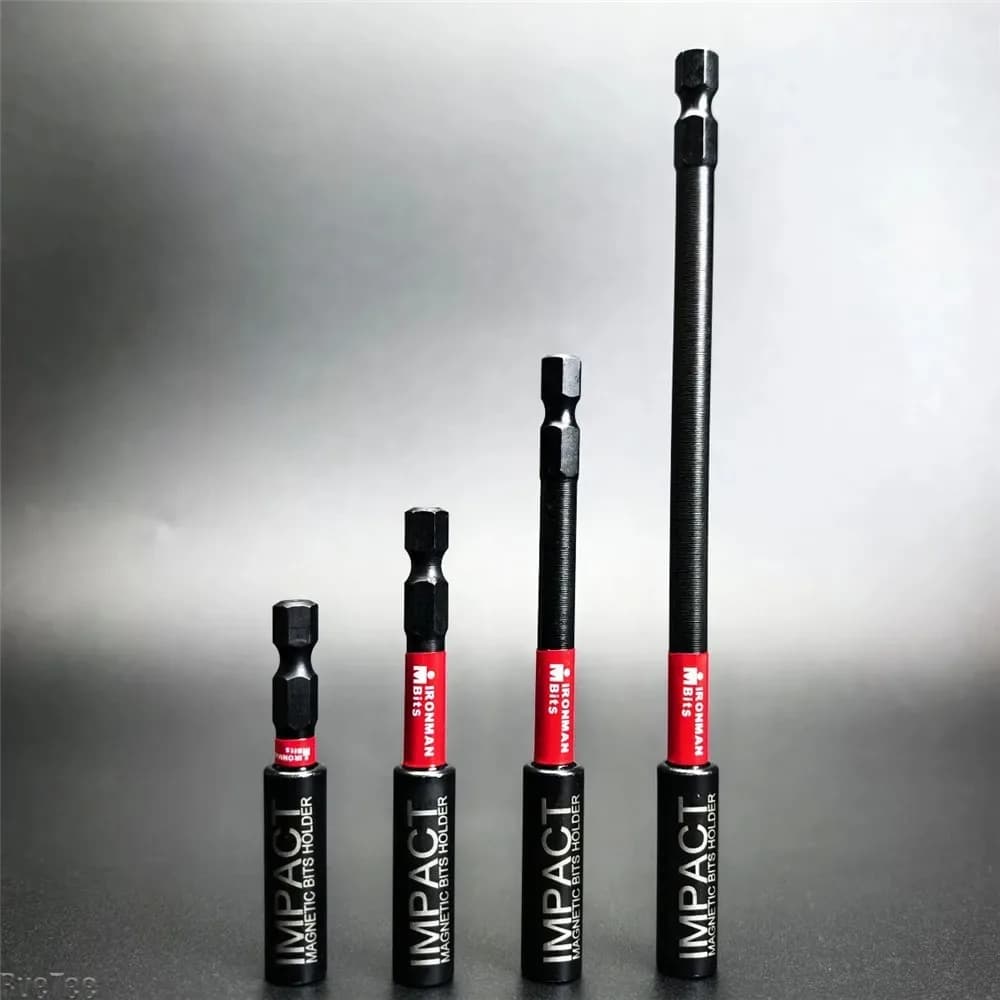 Impact Magnetic Extension Rod 60/75/100/150mm Power Drill Bits Holder 1/4" Hexagon Rust Resistant Screwdriver Hardware Tools Kit