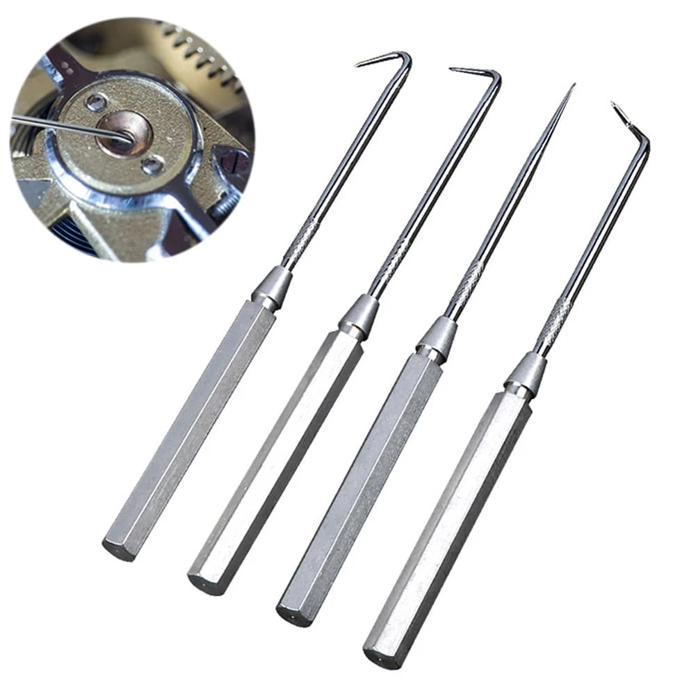 4pcs/set Car Pick And Hook Tool Hook And Pick Set O Ring Oil Seal Gasket Puller Remover Precision Hook And Pick Set Hand Tool