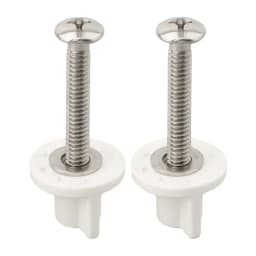 M6 Toilet Seat Hinge Bolt Screw Fixings Top Mounted Hinge Toilet Seat Parts Toilet Seat Hinge Bolt Screws Replace Bathroom Acces