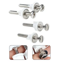 M6 Toilet Seat Hinge Bolt Screw Fixings Top Mounted Hinge Toilet Seat Parts Toilet Seat Hinge Bolt Screws Replace Bathroom Acces