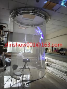 Transparent Holographic Mesh 3D Hologram Hologram Gauze 7mx30m Stage Projection Screen Outdoor Exhibition Museum Customizable