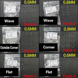 100pc Welding Nail Gun Nails Hot Stapler Staples 0.8/0.6mm For Plastic Welder Hot Welding Machine Welding Bumper Car Repair Kit