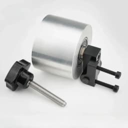 φ68*50mm Belt Grinder Aluminium Wheel with Sand Belt Adjustable Double Bearing Driven Wheel for Belt Sander Conveyor Guide Whee