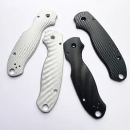 1pair Customize Aluminum Alloy Grip Handle Scales for Genuine Spider Para 3 C223 Knife with Radial Pattern Modification Parts