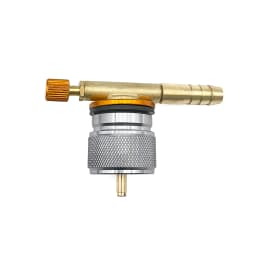 MAPP Gas Cylinder Adapter/ EN417 Gas Canister Adapter with 8mm Hose Barb Connector & Adjustable Valve for Welding Torch Burner
